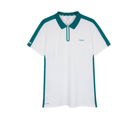 Polo Hombre Nox Pro Blanco/Verde Ivy 2026