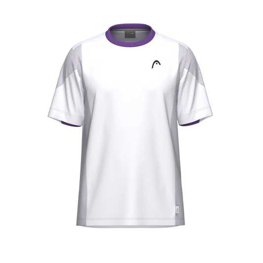 Camiseta Head Slice Blanco/Morado 2026