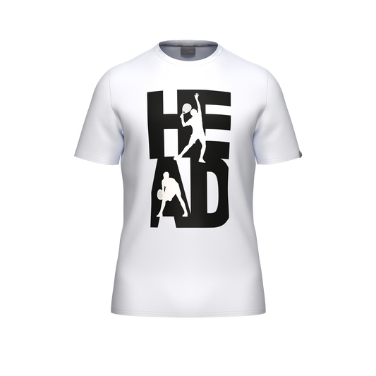 Camiseta Head Vision Blanco/Negro 2026