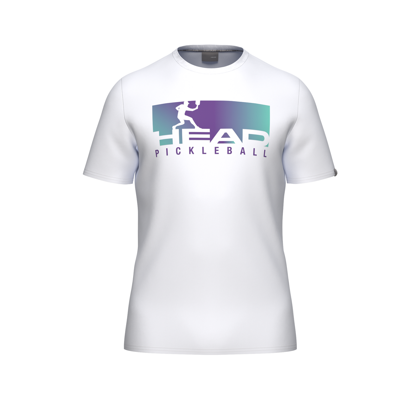 Camiseta Head Vision Blanco/Morado 2026