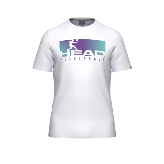 Camiseta Head Vision Blanco/Morado 2026