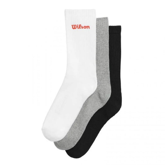 Calcetines Wilson Crew Logo Multi (Pack 3)
