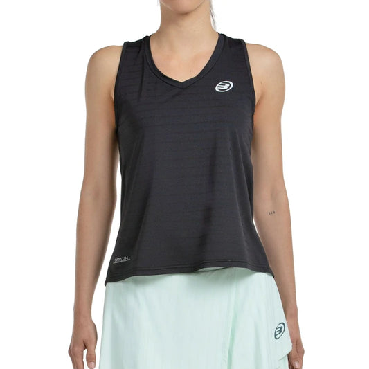 Camiseta Bullpadel Adies Negro Tejido Bicolor
