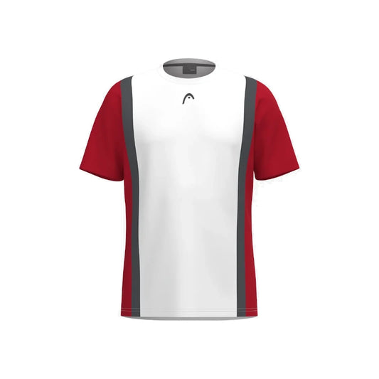 Camiseta Head Club 25 Rojo/Blanco 2025