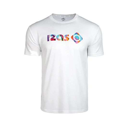 Camiseta Técnica Izas Creus M Big Logo White/Multicolor