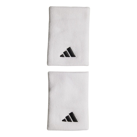 Muñequera Adidas Tennis Wb L Blanco Logo Negro
