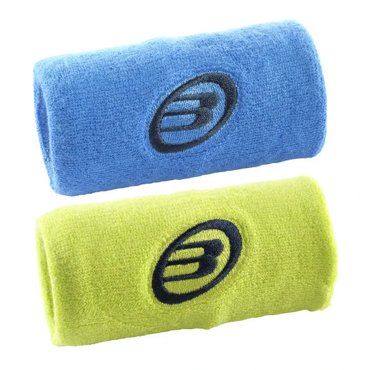Muñequeras Bullpadel BPMU252 Azul Tinta/Amarillo Fluor