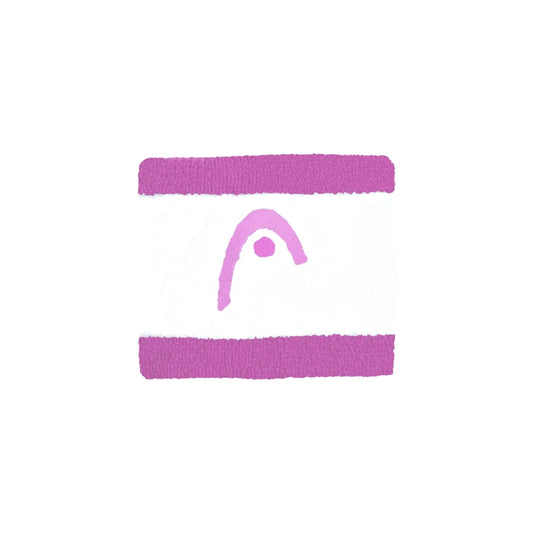 Muñequeras Head Striped 2.5 Alight Lilac/Blanco 2025