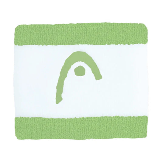 Muñequeras Head Striped 2.5 Verde Celery/Blanco 2025