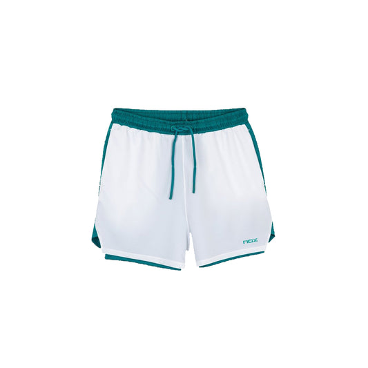 Short Nox Pro Blanco/Verde Ivy 2026