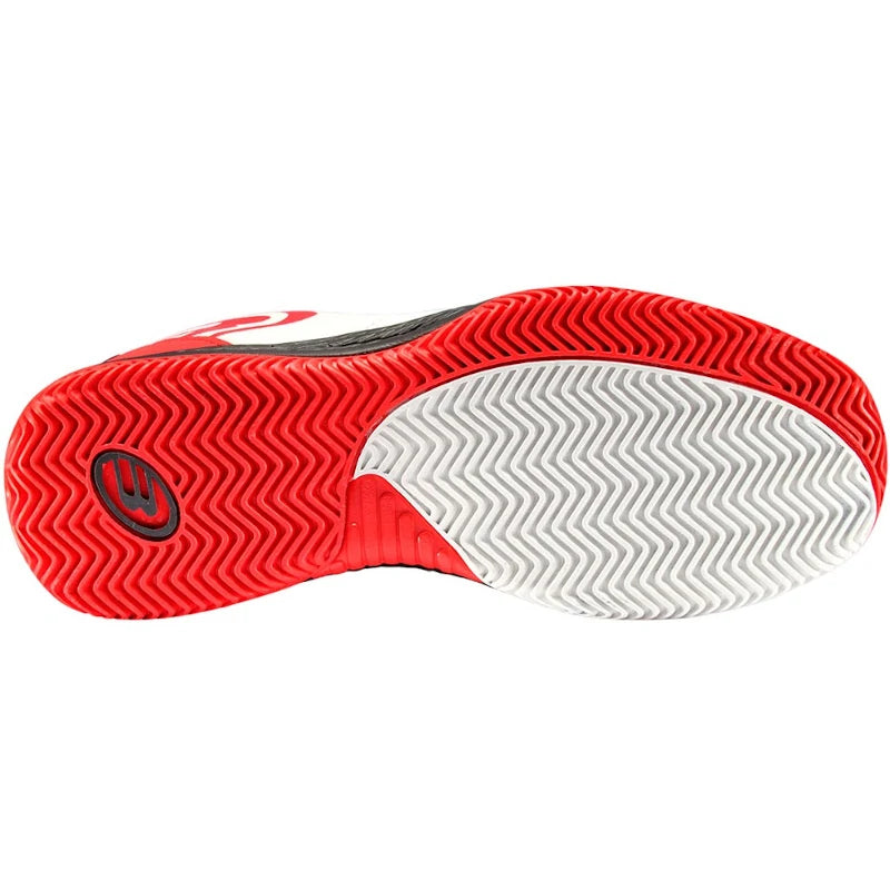 Zapatillas Bullpadel Buker Jr 25V Blanco/Rojo
