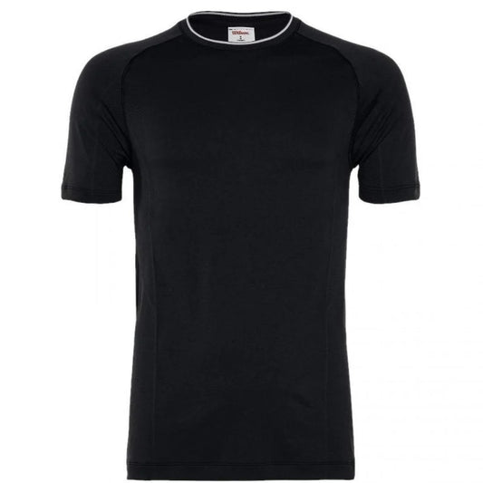 Camiseta Wilson M Team Seamless Crew Negro